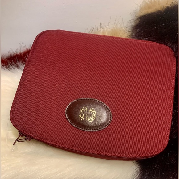 🎁 Lillian Vernon Polyester Jewelry BoxTravel Case 7”W x 9”H x 1.75”D Red🎁#VERN - Picture 1 of 15